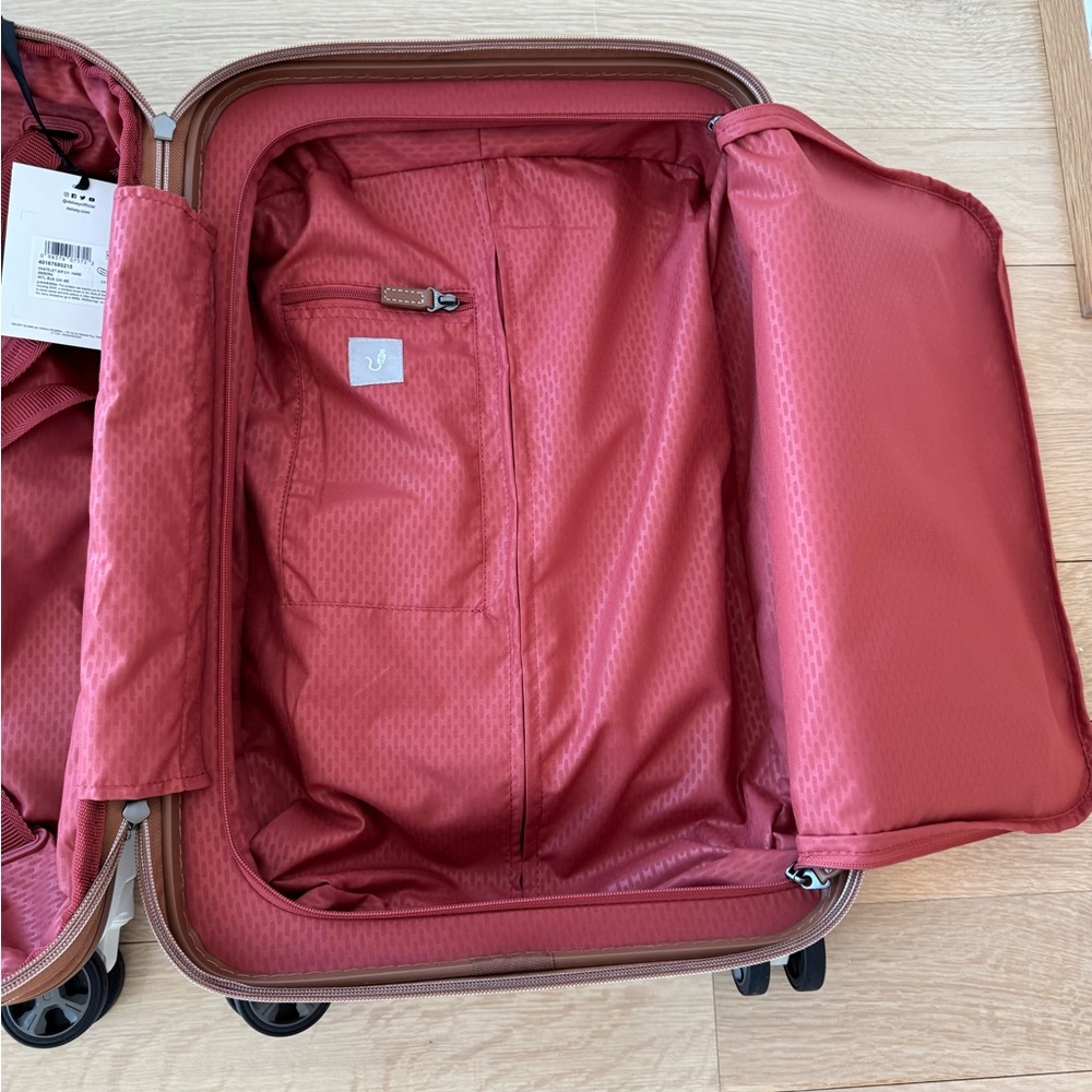 NWT Limited Edition Delsey Paris Chatelet 2.0 Air Brown and White Carry On - Picture 8 of 16